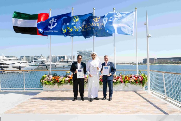 Dubai Harbour is the proud recipient of three prestigious accreditations from The Yacht Harbour Association, including the coveted Gold Anchor award.