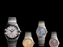 The OMEGA Constellation collection, this year, continues that stellar theme with a new range featuring unique dials created from meteorite.