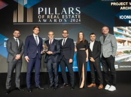 MERED - ICONIC Tower in Dubai Internet City has announced its win for the Project of the Year with Best Architecture at the Pillars of Real Estate Awards.