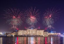 Spectacular Celebrations of Eid Al Etihad at Yas Island Commemorate the UAE’s 53rd Eid Al Etihad celebrations at Yas Island Abu Dhabi with a stunning fireworks display at Yas Bay Waterfront and Yas Marina.