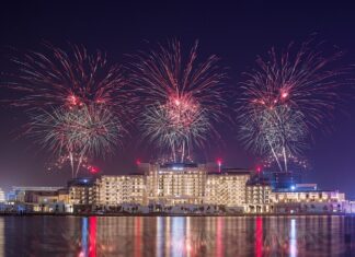 Spectacular Celebrations of Eid Al Etihad at Yas Island Commemorate the UAE’s 53rd Eid Al Etihad celebrations at Yas Island Abu Dhabi with a stunning fireworks display at Yas Bay Waterfront and Yas Marina.