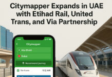 Citymapper Expands in UAE with Etihad Rail, United Trans, and Via Partnership